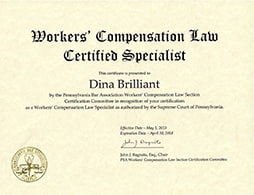 Dina's Certificate